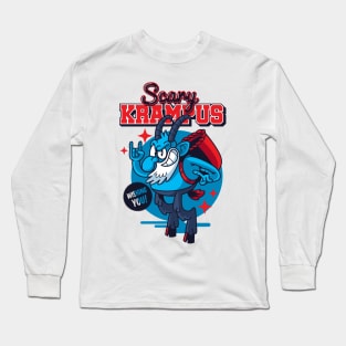 Scary Krampus wishing you Long Sleeve T-Shirt